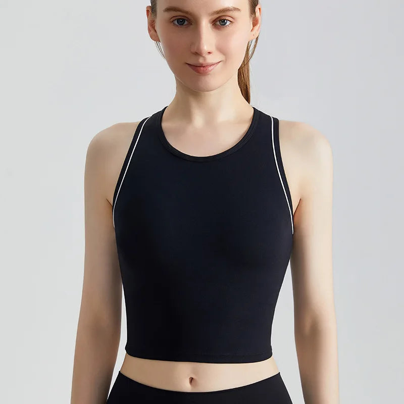 Sports Vest, Women's Fitness Integrated Fixed Cup