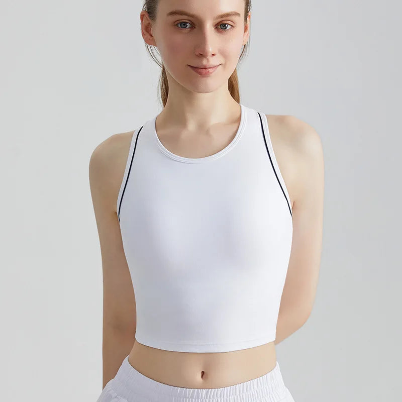 Sports Vest, Women's Fitness Integrated Fixed Cup
