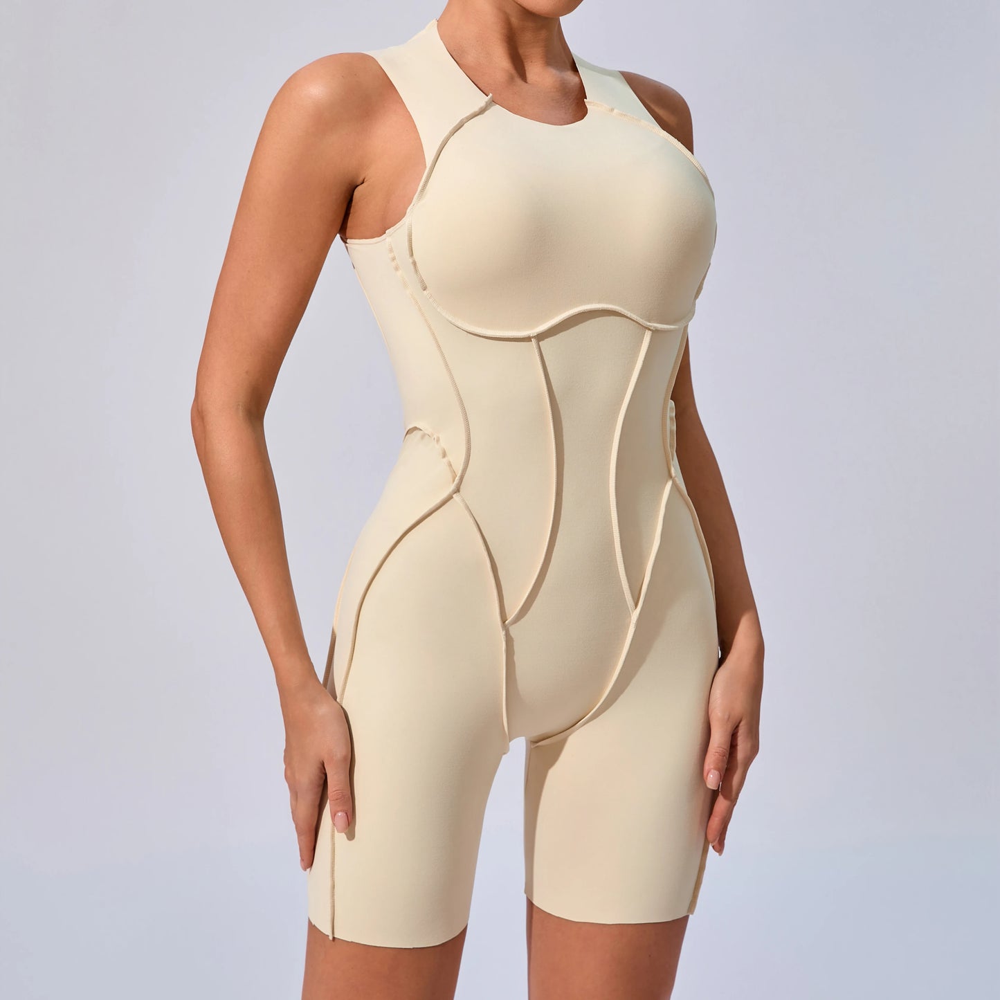 Sports Overalls Padding Sporty Jumpsuit