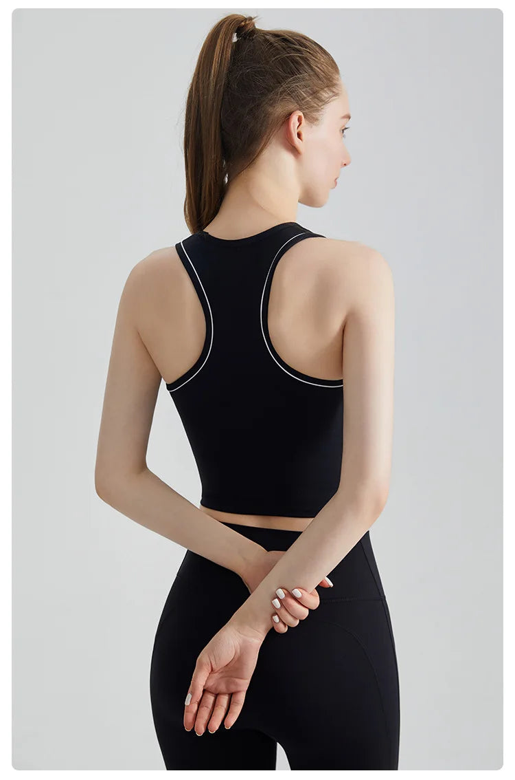 Sports Vest, Women's Fitness Integrated Fixed Cup