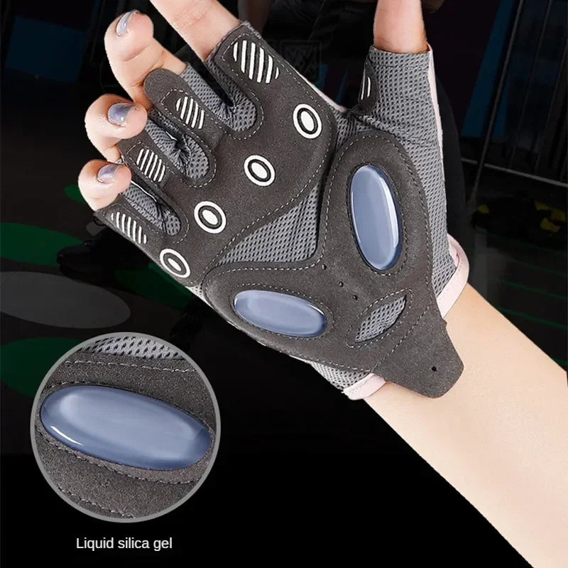 1 Pair Women Gym Gloves Weightlifting Fitness