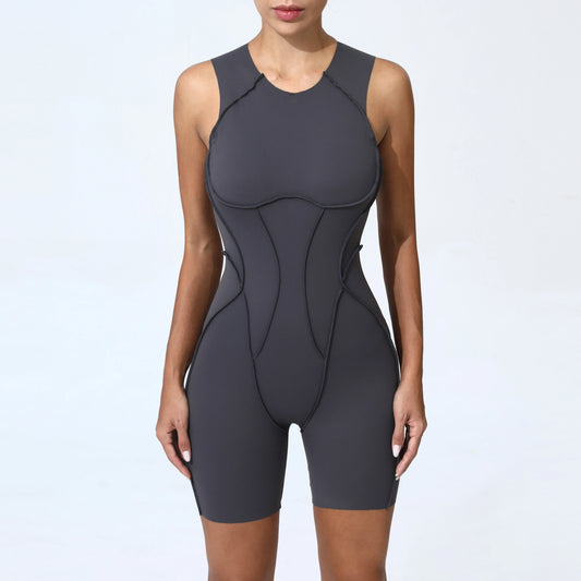 Sports Overalls Padding Sporty Jumpsuit