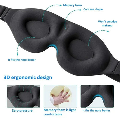 3D Sleeping Mask Block Out Light Sleep Mask