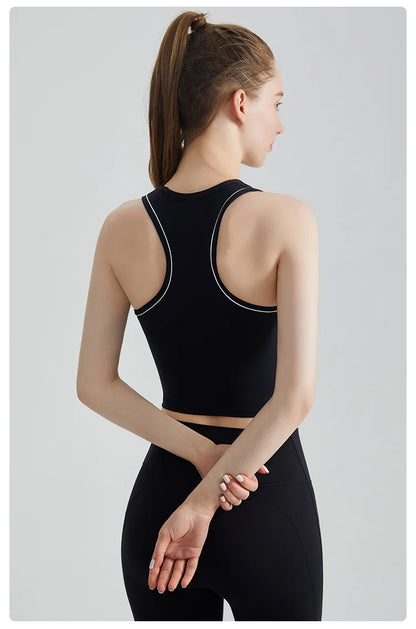 Sports Vest, Women's Fitness Integrated Fixed Cup