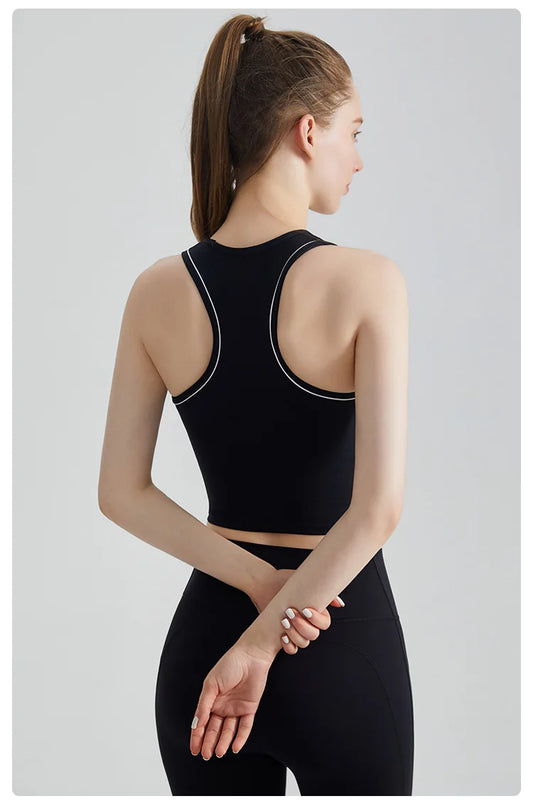 Sports Vest, Women's Fitness Integrated Fixed Cup